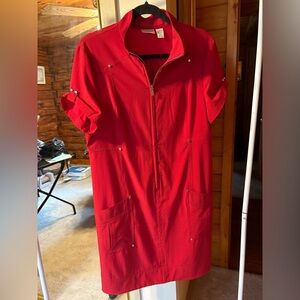 Chico’s Zenergy red minidress (sz 10/12)